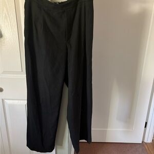 Vince Classic Black Wool Trousers